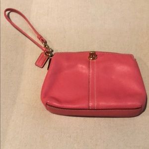 Pink Coach Wristlet
